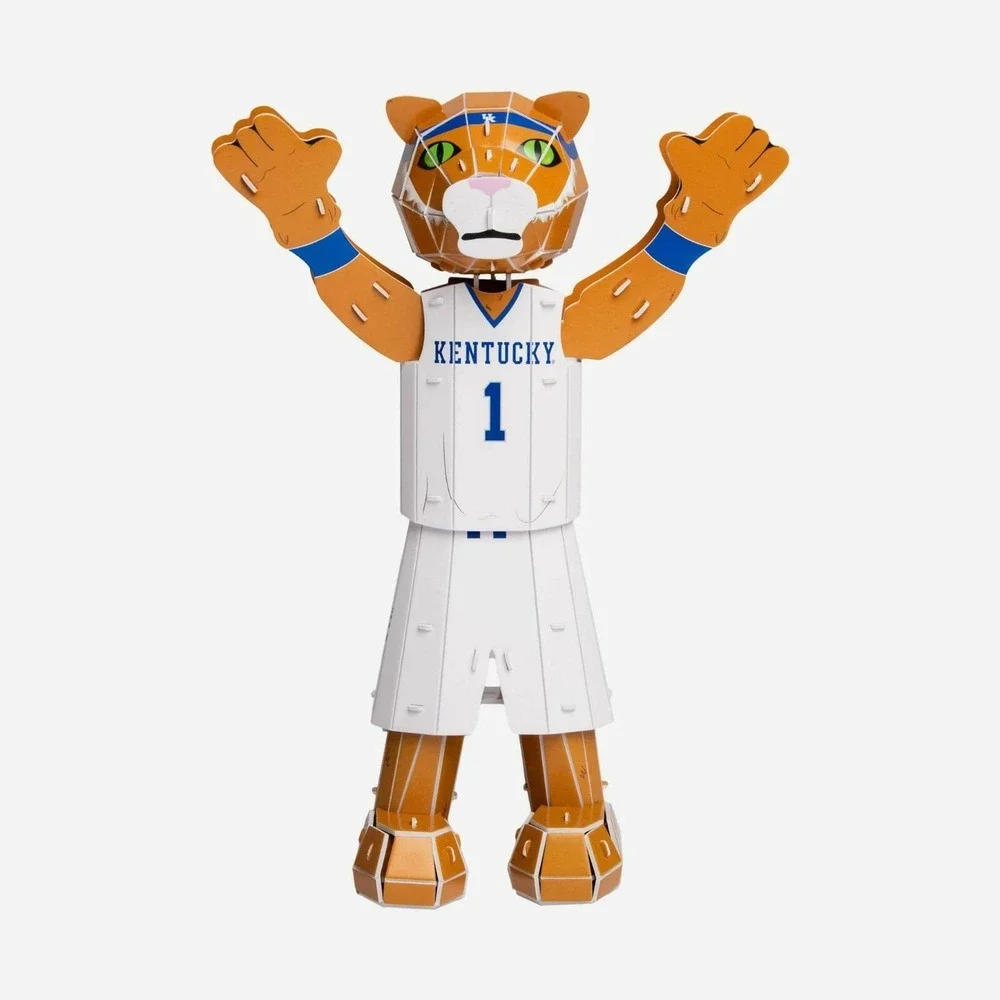 SCRATCH NCAA Kentucky‎ Wildcats Foco PZLZ 3D Mascot Puzzle NEW